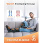 CINCOM Heated Leg Massager: Compression for Circulation, Pain & RLS Relief - HSA/FSA Eligible