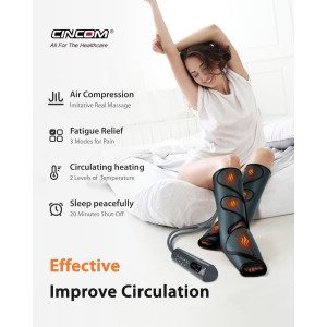 Massager de Jambes CINCOM : Chaleur et Compression pour Soulagement