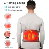 ALLJOY 67 Cordless Heating Pad & Massager for Back Pain Relief - FSA HSA Eligible, Portable with 3 Heat & 5 Vibration