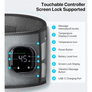 ALLJOY 67 Cordless Heating Pad - Pain Relief & Gift for Parents