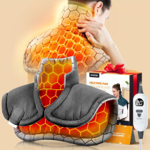 Graphene-Infused Fast Heating Pad - Deep Pain Relief for Neck, Shoulders & Back, 6 Heat Options, Auto Timer, Gifts