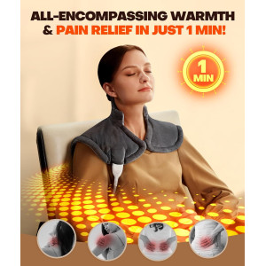 Graphene-Infused Heating Pad: Fast Pain Relief for Neck & Shoulders