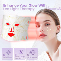 Masque LED Thérapie Rouge : Rajeunissement Peau & Acné