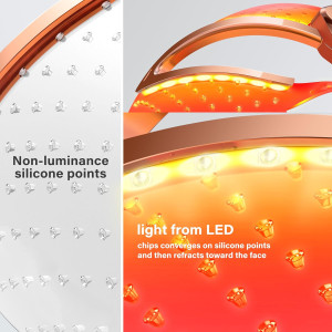 NEWKEY Ultra-Lightweight Cordless Red Light Therapy Mask for Skin