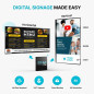 Kit Affichage Dynamique 4K EZ-AD: Cloud, PowerPoint, Modèles Gratuits - Boostez Votre Communication!