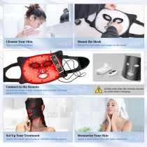 Masque LED Thérapie Rouge - Rides, Acné et Rajeunissement