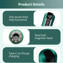 Ascily Cellulite Massager: Rechargeable Cupping & Scraping Tool (Green)