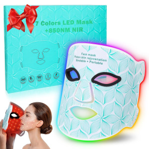 7+1 Colors LED Face Mask — Red light therapy for anti-aging & skincare, portable and rechargeable!