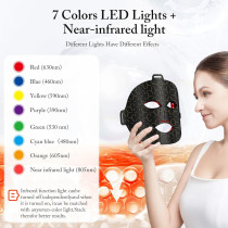 Portable 7-Mode Red Light Therapy Mask for Anti-Aging Skincare