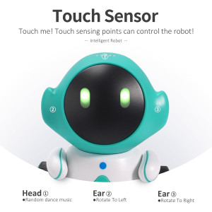 GILOBABY Smart Talking Robot Toy — Rechargeable, voice-controlled, singing & dancing gift for kids 6+!
