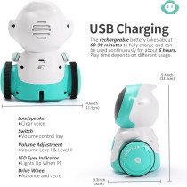 Rechargeable GILOBABY Smart Robot Toys for Kids - Singing & Dancing!