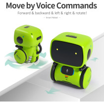 Smart Talking Robot Toy for Kids - GILOBABY Green Robotic Fun