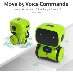 GILOBABY Smart Talking Robot — Voice control, dancing, singing & recording, perfect gift for kids 3+ in green!