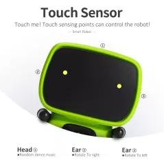 GILOBABY Smart Talking Robot — Voice control, dancing, singing & recording, perfect gift for kids 3+ in green!