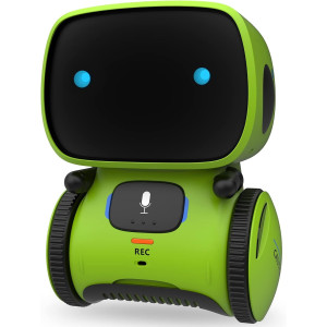 GILOBABY Smart Talking Robot — Voice control, dancing, singing & recording, perfect gift for kids 3+ in green!