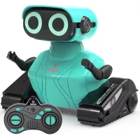 Robot Télécommandé GILOBABY: Danse, Musique & LED - Le Cadeau Idéal 3+ Ans (Bleu)
