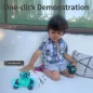 Robot Télécommandé GILOBABY: Danse, Musique & LED - Le Cadeau Idéal 3+ Ans (Bleu)