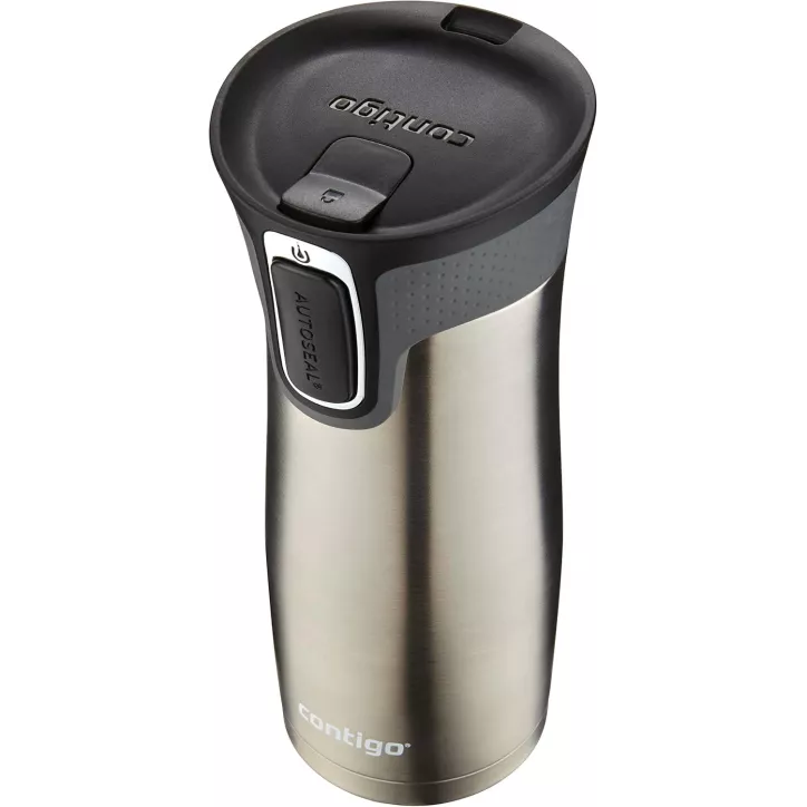 Contigo West Loop: Mug Isotherme Inox 16oz AUTOSEAL - Noir, Gardez Votre Boisson Chaude ou Froide!
