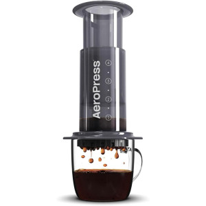 AeroPress Original Coffee Maker — 3-in-1 brew: French press, espresso & full-bodied coffee, portable & grit-free!