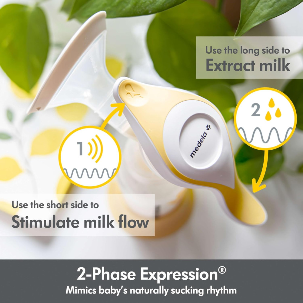 Medela Harmony Manual Breast Pump with Flex Shields for Comfort & Milk