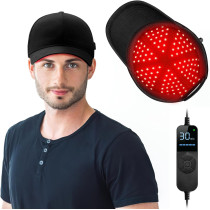 Black Laser Hair Growth Cap for Effective Hair Regrowth Therapy