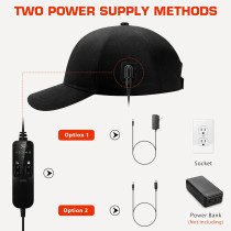 Casquette Laser Noire – Repousse et Épaississement des Cheveux