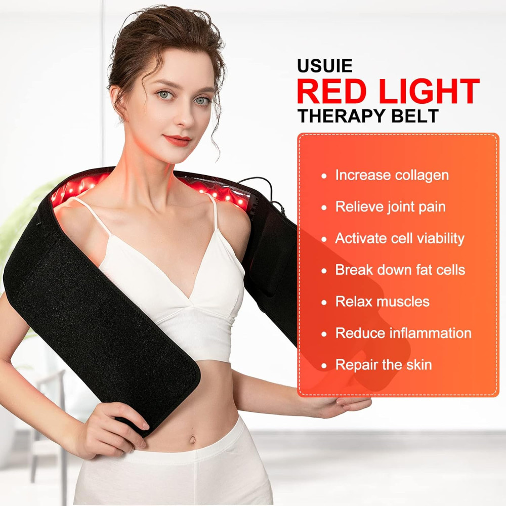Ceinture de Lumière Rouge Infrarouge pour Douleurs Musculaires