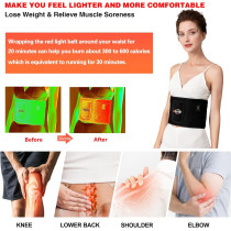 Ceinture de Lumière Rouge Infrarouge pour Douleurs Musculaires