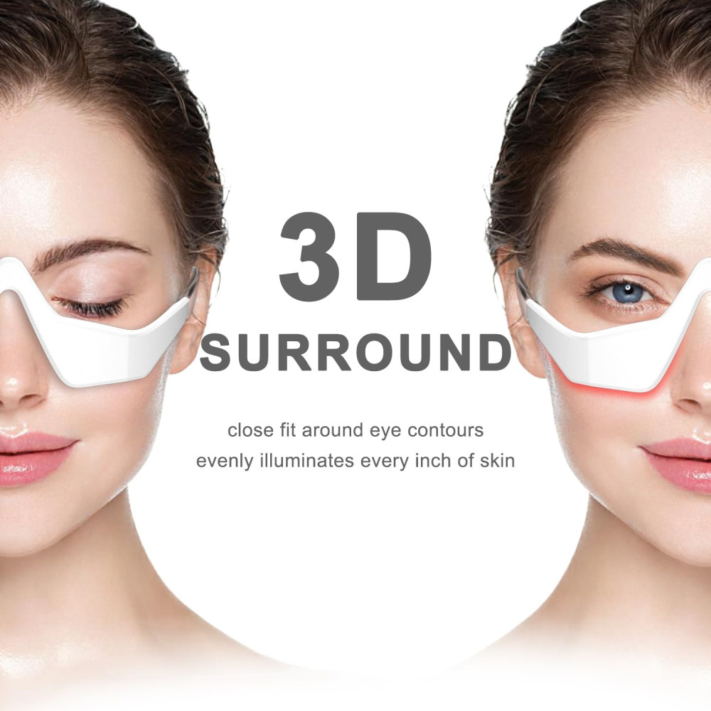 Under-Eye Red Light Therapy Mask for Eye Bags, Dark Circles & Wrinkles