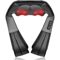 Nekteck Shiatsu Neck & Back Massager with Heat – Deep Tissue Relief
