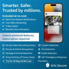 Arlo Essential 2nd Gen (2-Pack) — 2K wireless security cameras with spotlight, night vision & 2-way audio!