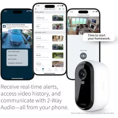 Arlo Essential 2K : Paix desprit garantie avec ces 2 caméras sans fil, vision nocturne couleur !