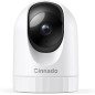 Cinnado 2K Indoor Security Camera: 360° View, 2-Way Audio, & Alexa Ready!