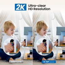 2K 360° Indoor WiFi Security Camera - 2-Way Audio, Night Vision, Alexa