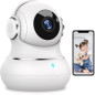 Litokam 2K Security Camera: 360° Pan/Tilt, Night Vision, and Two-Way Audio - Perfect for Baby & Pet Monitoring!