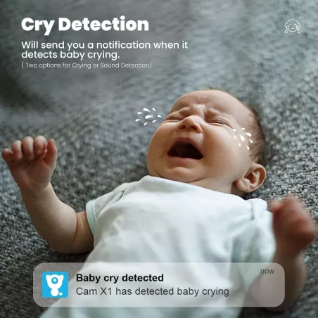 Caméra de Surveillance Intérieure Litokam 2K : 360°, Suivi Auto, Vision Nocturne, Idéale Bébé & Animaux