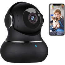 Litokam 2K Indoor Security Camera – 360° Motion Detect, Night Vision