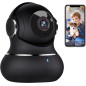 Litokam 2K Security Camera: 360° Coverage, Motion Detection, Perfect for Pets & Baby!