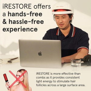 iRestore Essential Laser Cap — FDA-cleared solution for hair growth, thinning & alopecia in men & women!