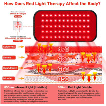 Red Light Therapy Belt for Pain Relief & Joint Inflammation with Timer