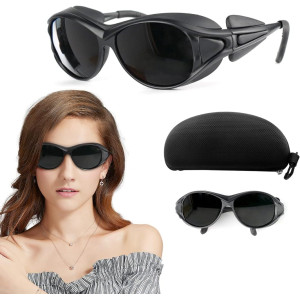 Red Light Therapy Glasses — IPL laser safety goggles (200–2000nm) for secure tanning protection!