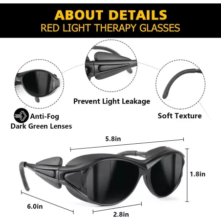Lunettes de Protection Lumière Rouge & Laser IPL: Confort et Sécurité Oculaire Ultime!
