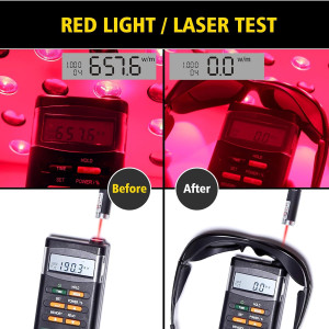 Red Light Therapy Glasses — IPL laser safety goggles (200–2000nm) for secure tanning protection!