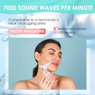 7-Color Red Light Facial Massager & Sculpting Wand for Face & Neck