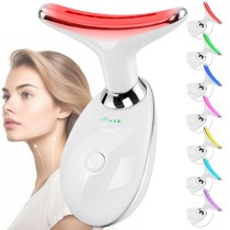7-Color Red Light Facial Massager & Sculpting Wand for Face & Neck