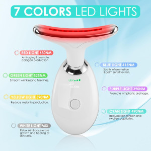 Facial Massager Red Light Therapy Wand — 7 colors for face & neck sculpting and rejuvenation!