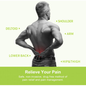 AUVON TENS Dual Canaux - 20 Modes, Electrode 2 & 2x4