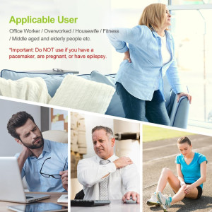 AUVON Dual Channel TENS Unit Muscle Stimulator with 20 Modes & Pads