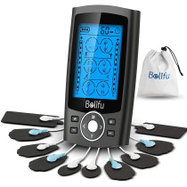 Belifu Dual Channel TENS EMS Muscle Stimulator - 24 Modes Pain Relief