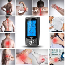 Belifu Dual Channel TENS EMS Muscle Stimulator - 24 Modes Pain Relief